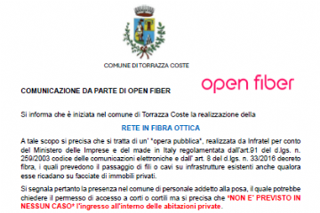 Realizzazione rete in fibra ottica